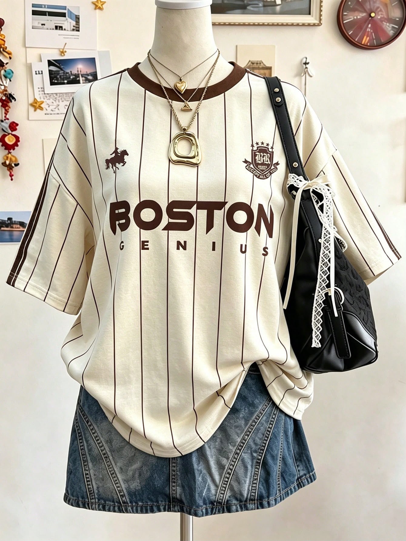 Camiseta Oversized Boston — Lalippa — foto 2