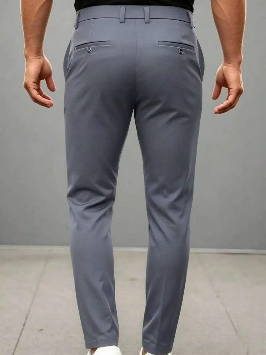 Calça masculina plissada minimalista — foto 2