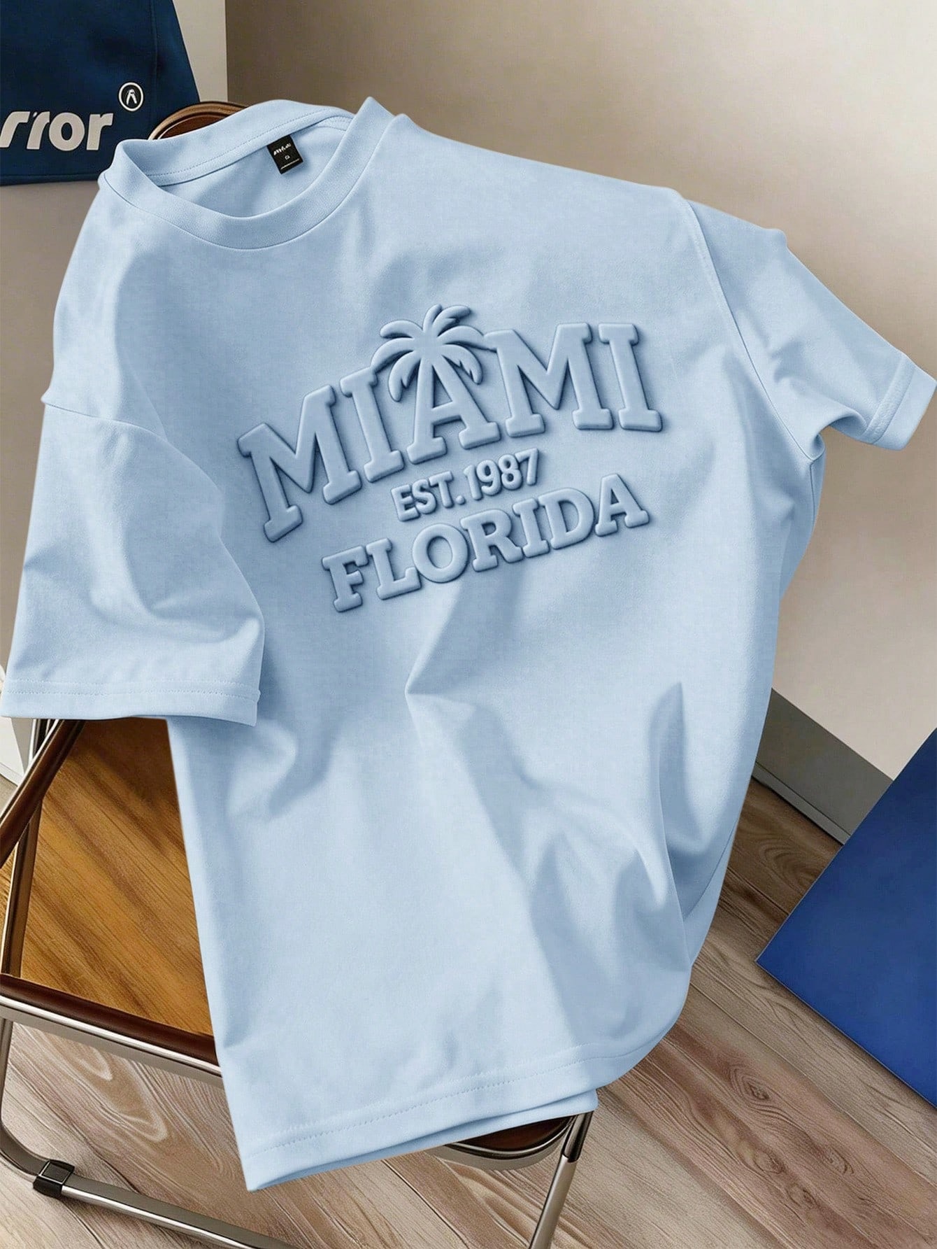 Daypath Camiseta Raglan Branca Masculina Light Blue Label (Tecido) — photo 1
