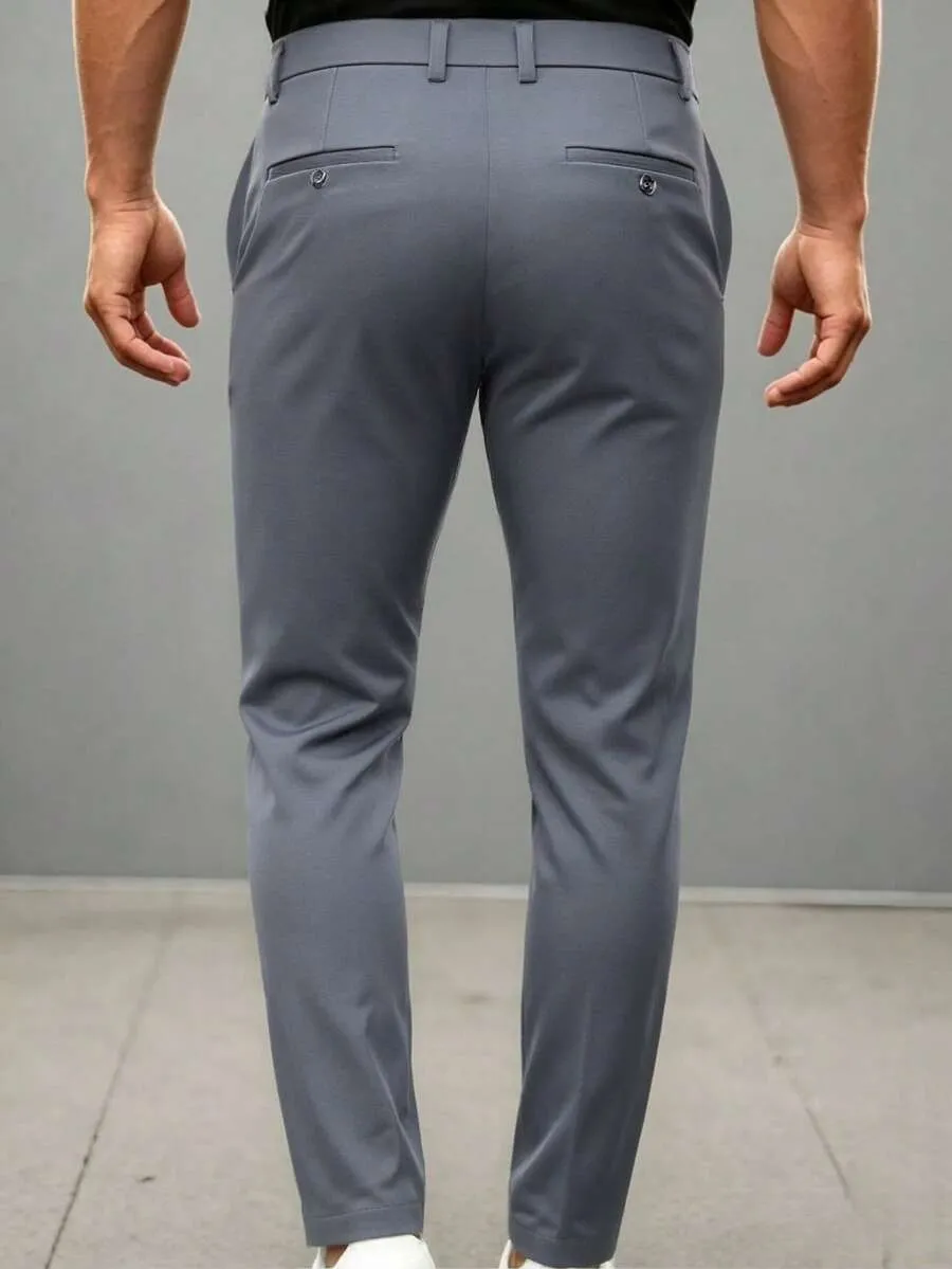 Calça masculina plissada minimalista — foto 2